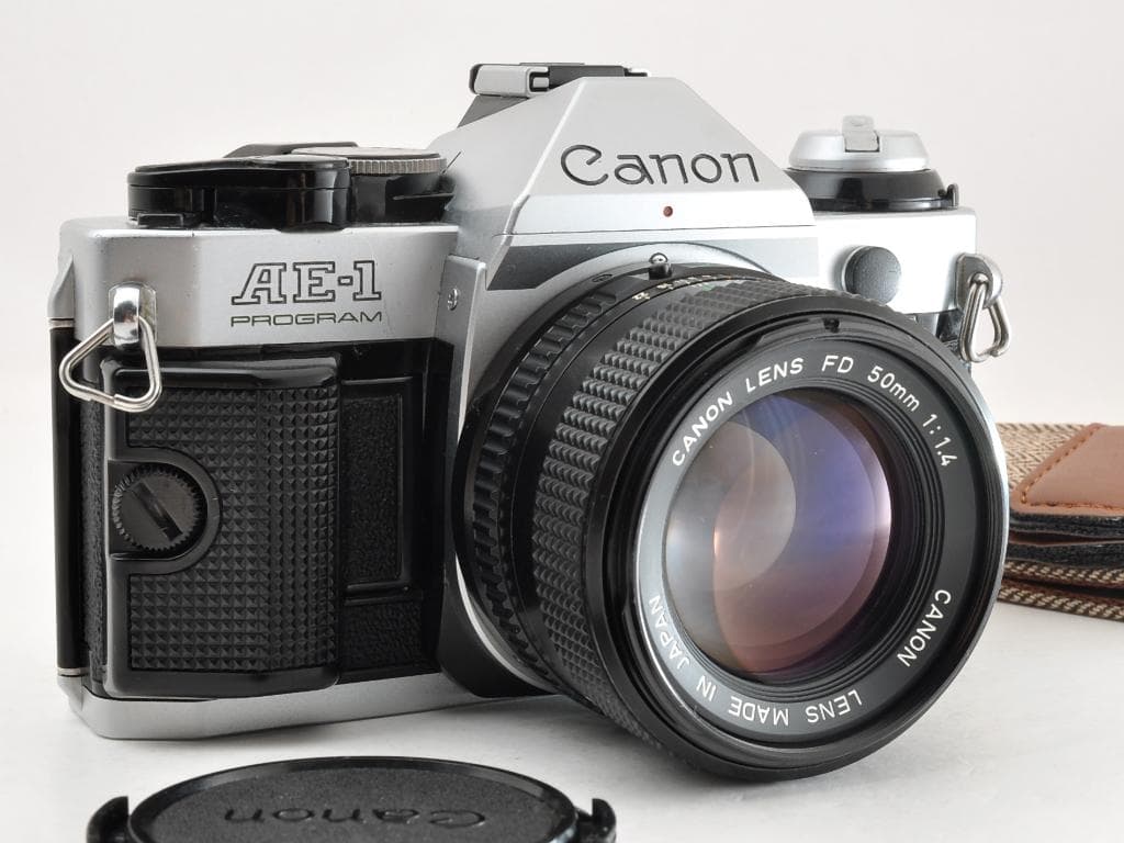 キヤノン AE-1 PROGRAM シルバー NFD 50mm f1.4 完動品