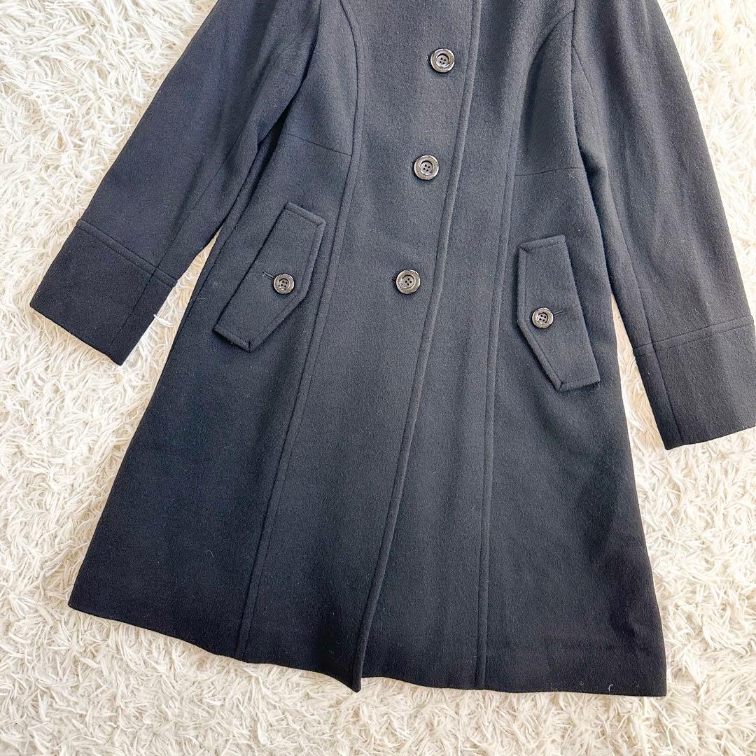 【着用1回】ブルーレーベルクレストブリッジ　ラムブレンドビーバーロングコート38