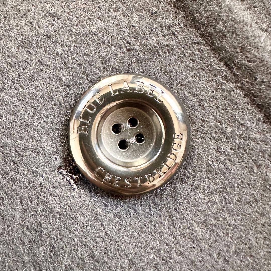 【着用1回】ブルーレーベルクレストブリッジ　ラムブレンドビーバーロングコート38