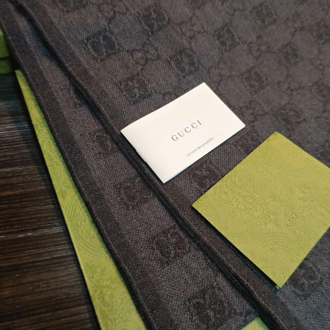 ❤新品箱袋付き❤GUCCI マフラー ストール ショール スカーフ❤ブラック❤