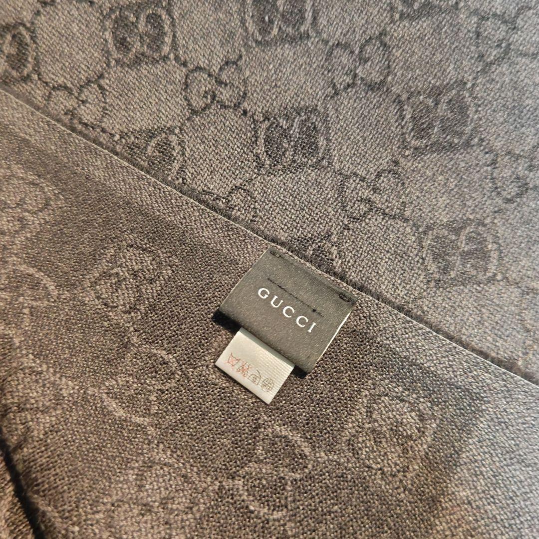 ❤新品箱袋付き❤GUCCI マフラー ストール ショール スカーフ❤ブラック❤