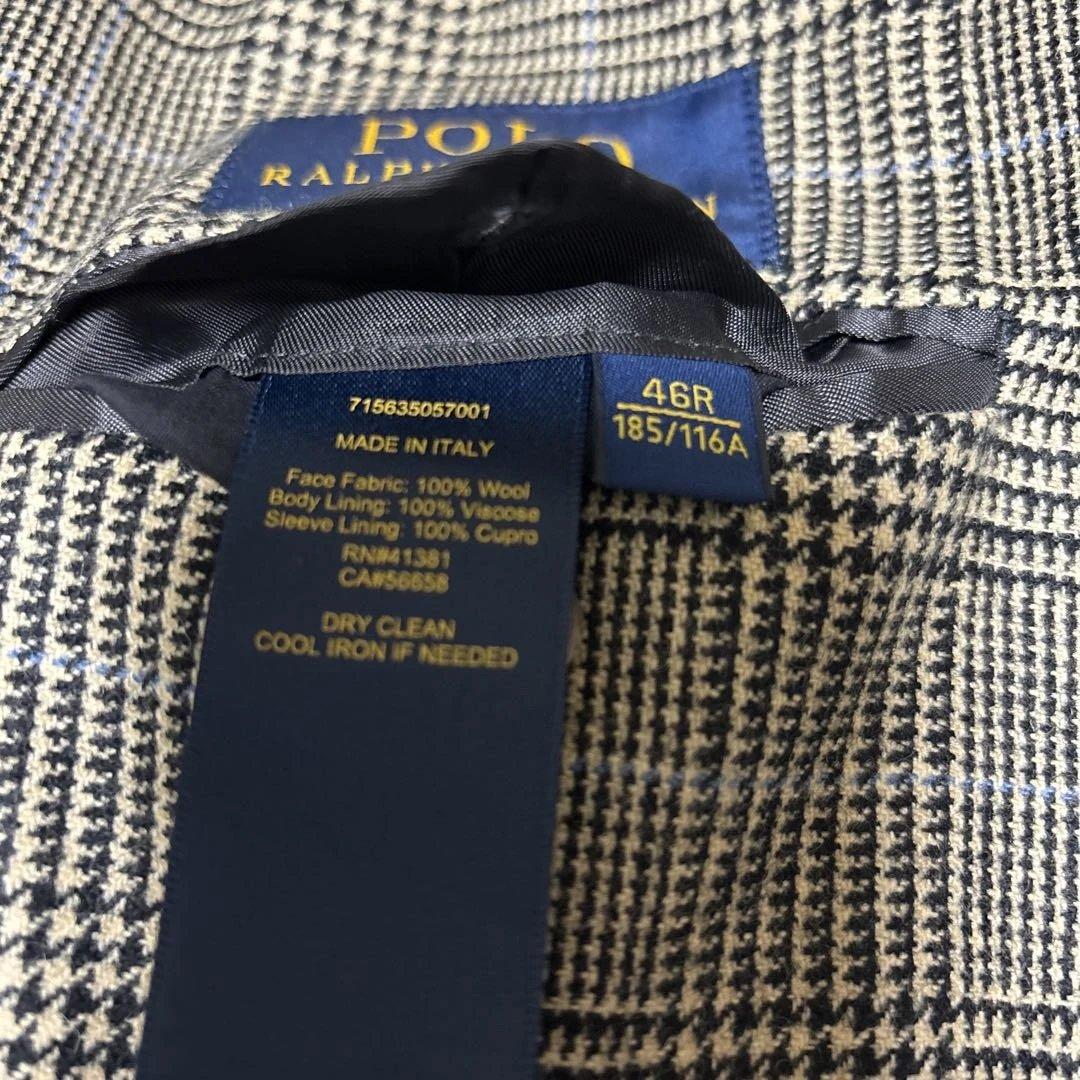 POLO RALPH LAUREN チェック柄 ダブルブレストスーツ