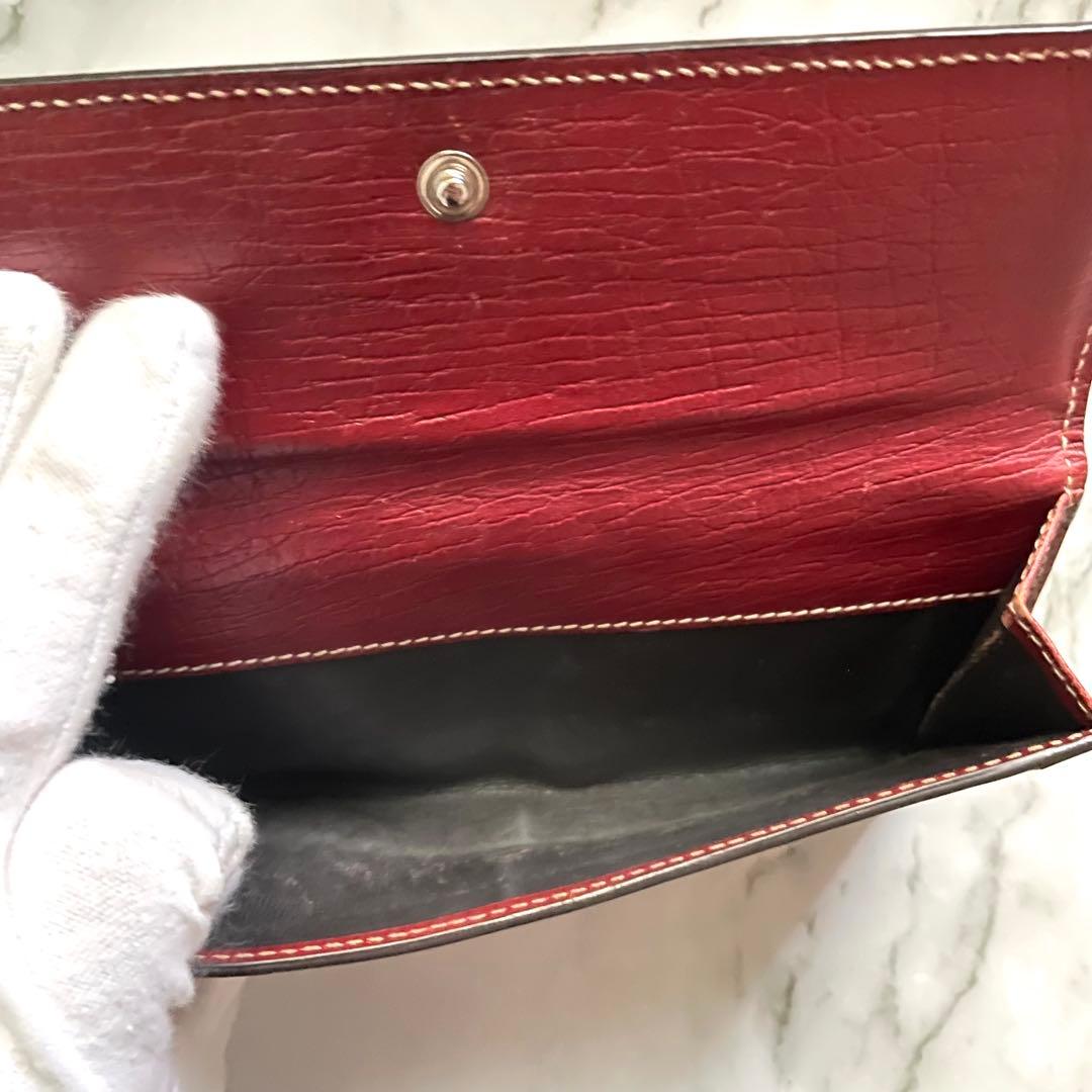 GUCCI グッチ　 GG キャンバス　スタッズ　Wホック　長財布　0113-④