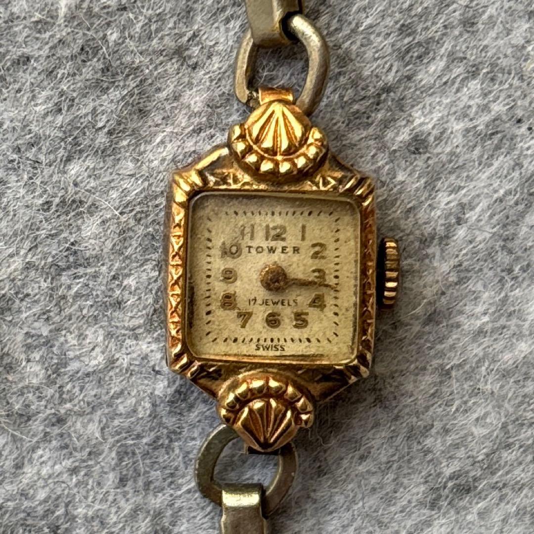 腕時計 SWISS 17JEWELS 14K 0.585 12K 1/20