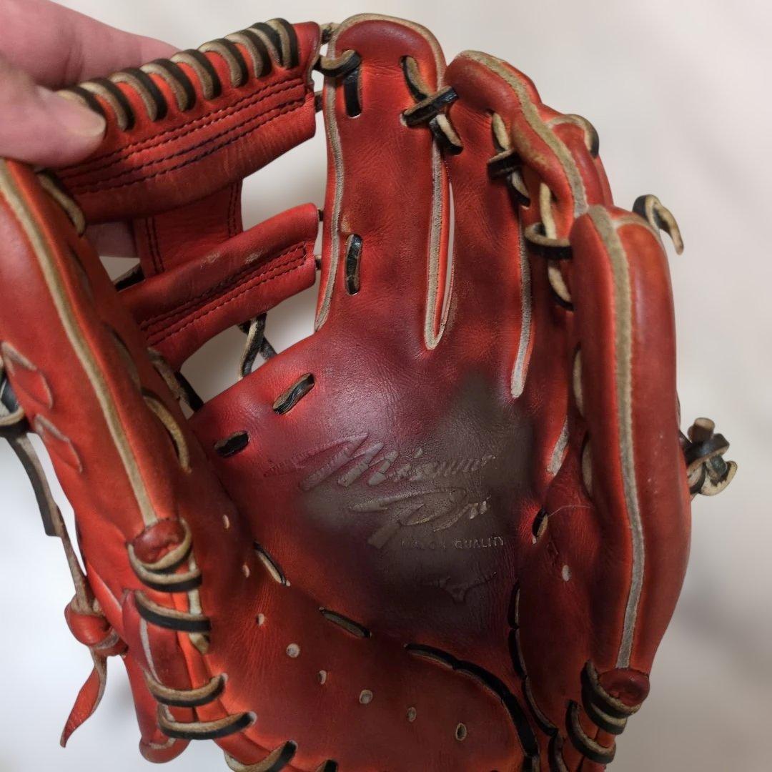 Mizuno Pro 硬式グローブ オレンジ