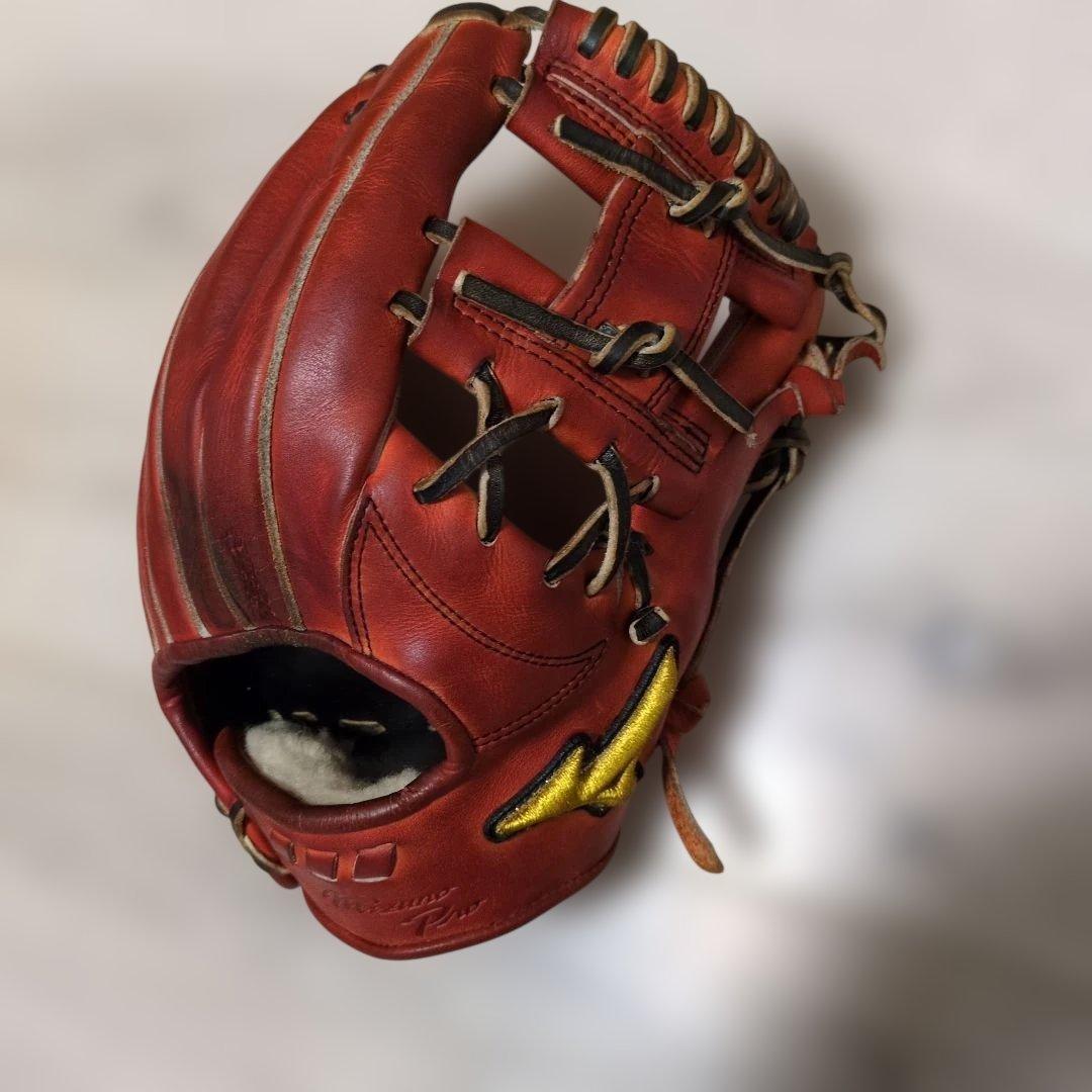 Mizuno Pro 硬式グローブ オレンジ