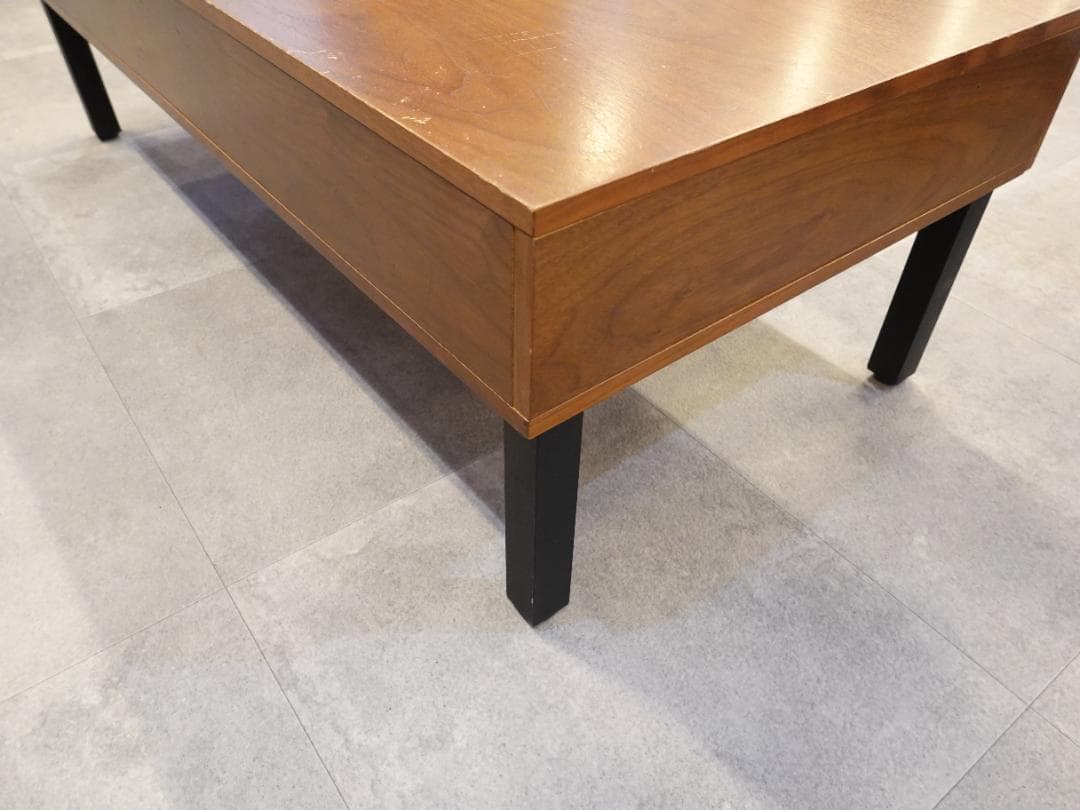 木製 ローテーブル 引き出し付き｜ノーブランド｜シンプルデザイン