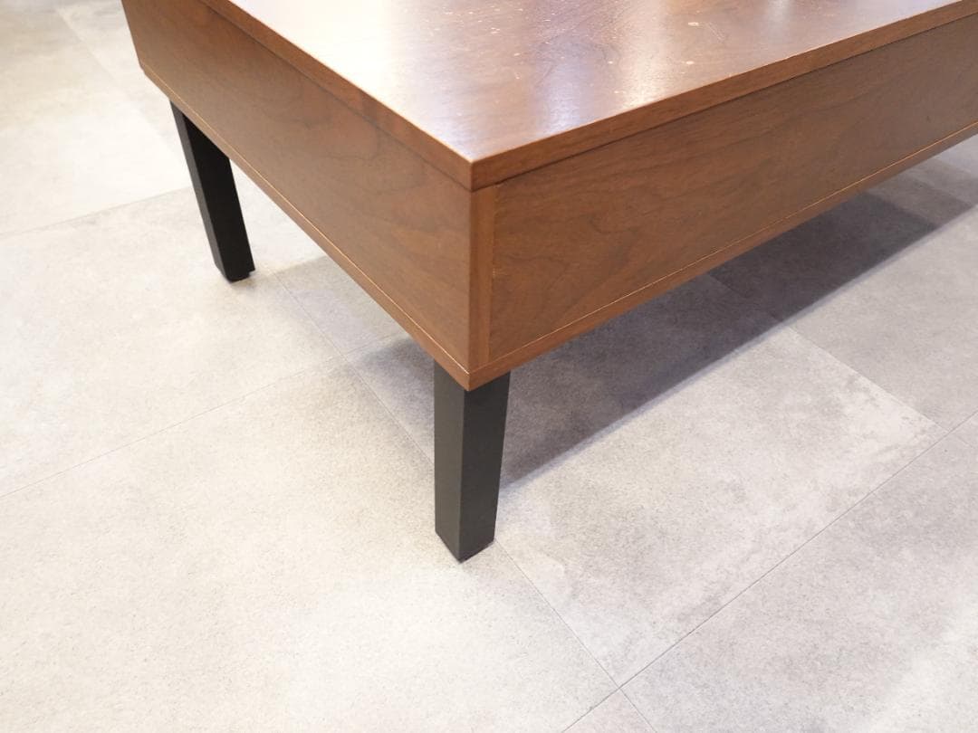 木製 ローテーブル 引き出し付き｜ノーブランド｜シンプルデザイン