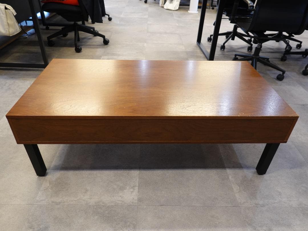 木製 ローテーブル 引き出し付き｜ノーブランド｜シンプルデザイン