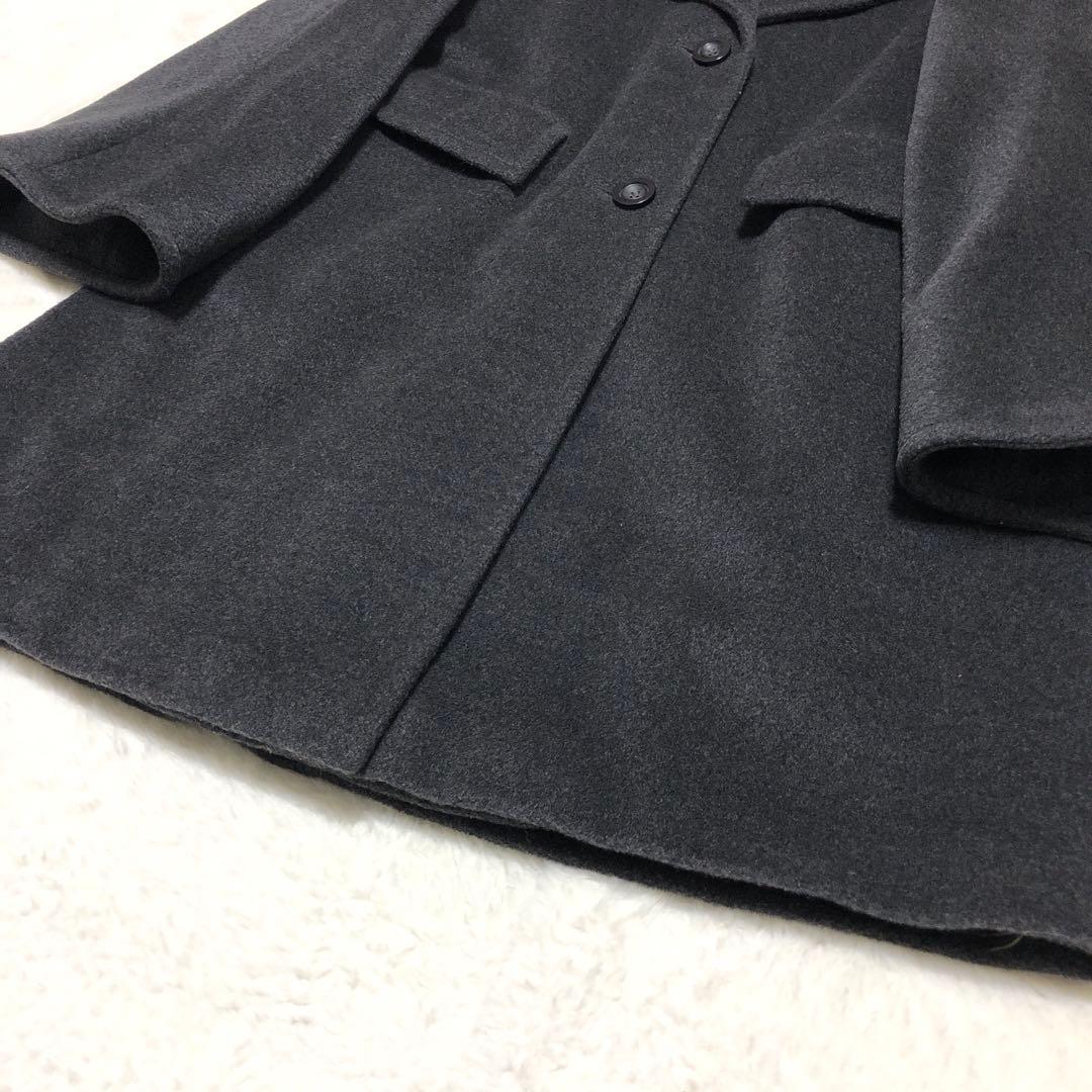 未使用級　マックスマーラ　チェスターコート　ラナバージンウール100%✨　グレー