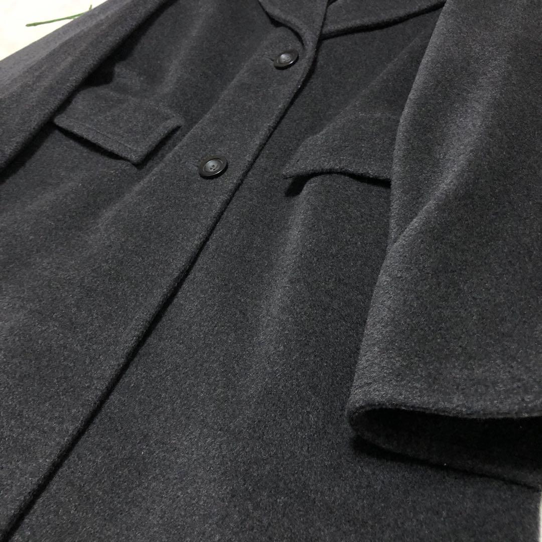 未使用級　マックスマーラ　チェスターコート　ラナバージンウール100%✨　グレー