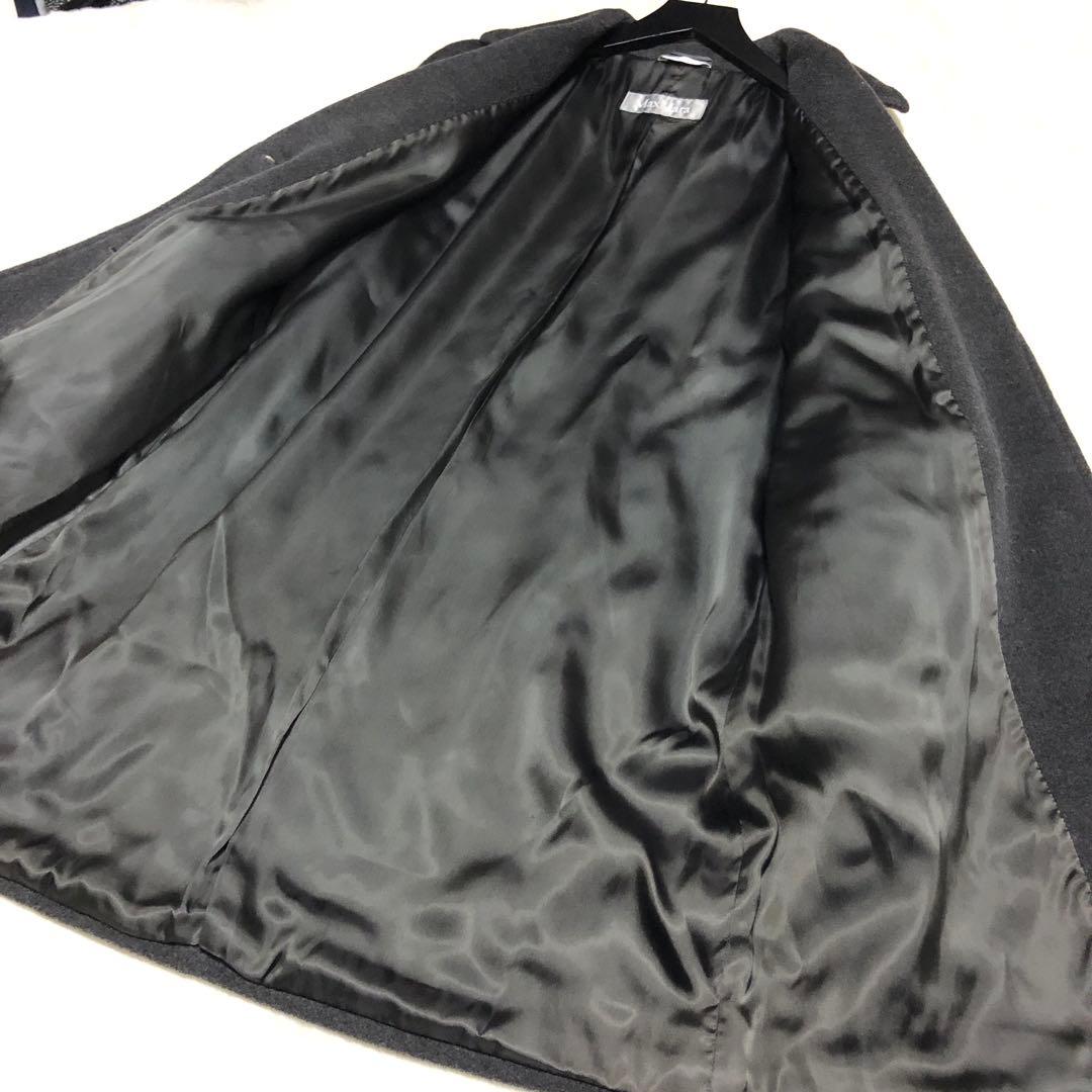 未使用級　マックスマーラ　チェスターコート　ラナバージンウール100%✨　グレー