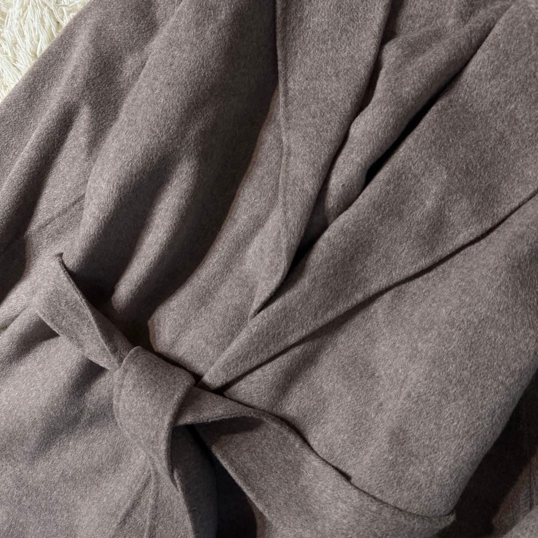 【美品】ヴェルメイユパーイエナ　リバーコート　ベルト　マキシ丈　38