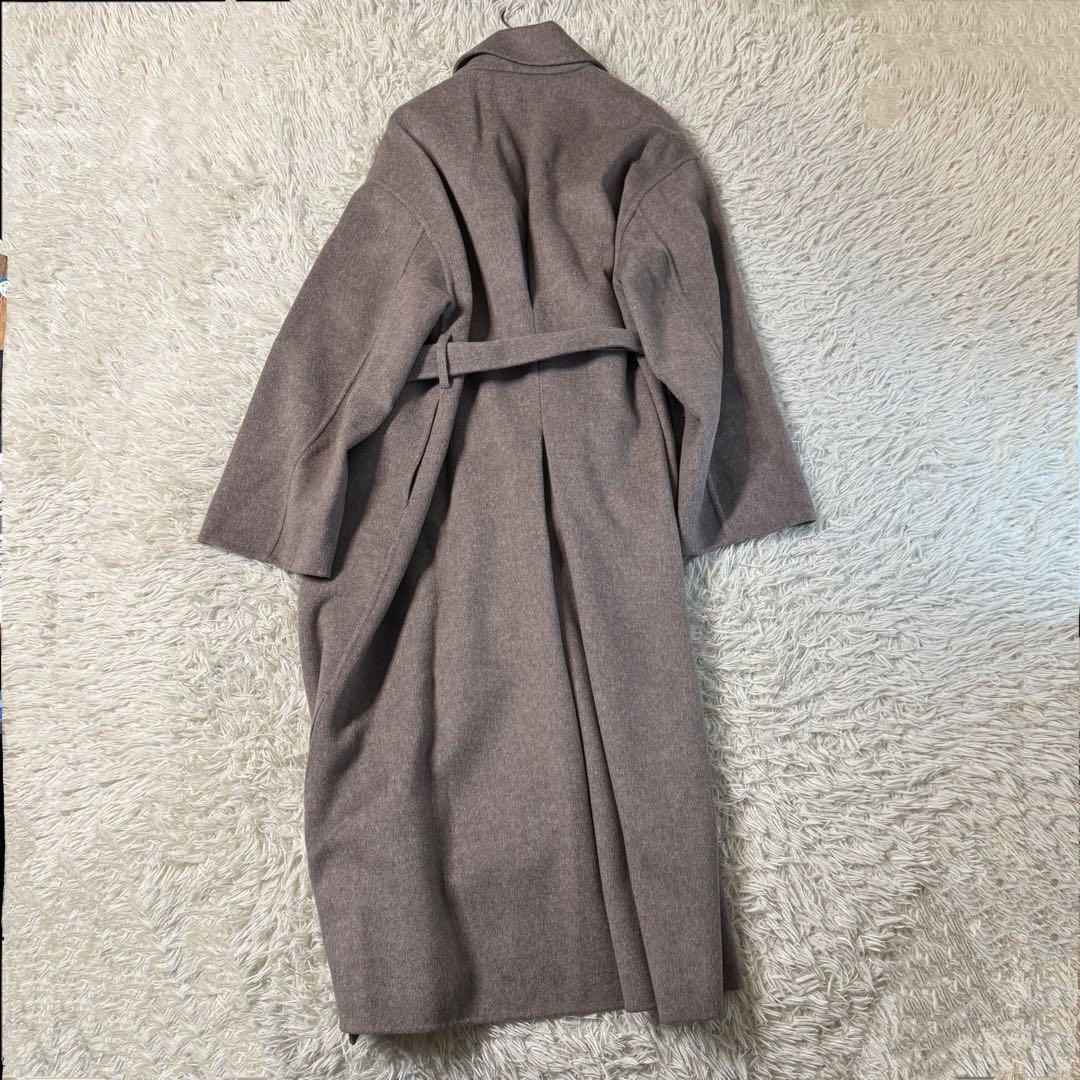 【美品】ヴェルメイユパーイエナ　リバーコート　ベルト　マキシ丈　38