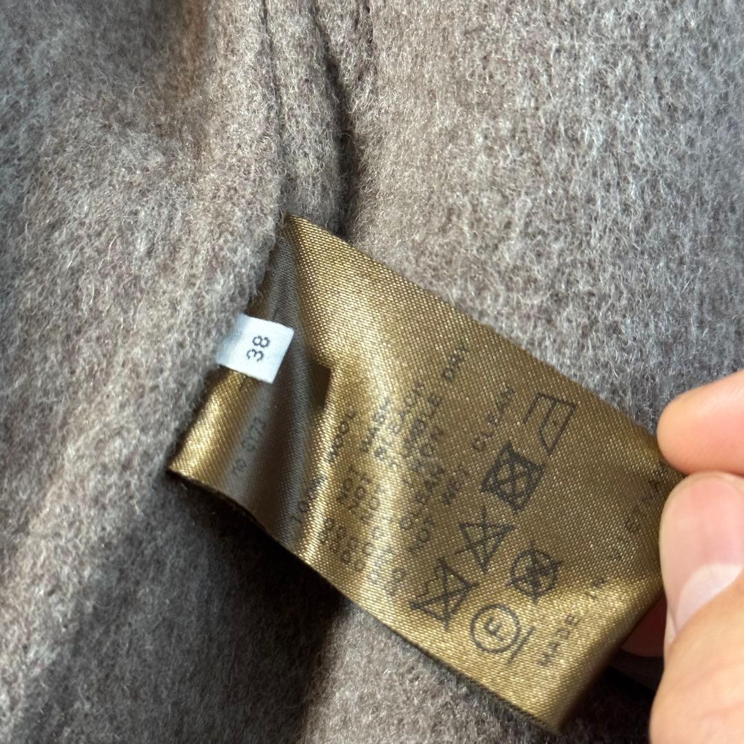 【美品】ヴェルメイユパーイエナ　リバーコート　ベルト　マキシ丈　38