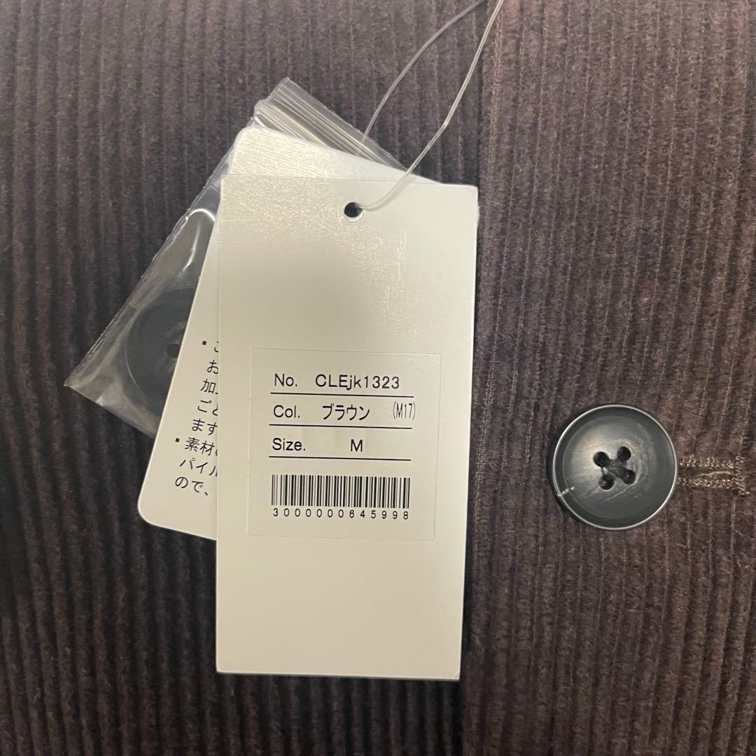 【CLEL】アンティークデザイン コーデュロイテーラードジャケット ブラウン M