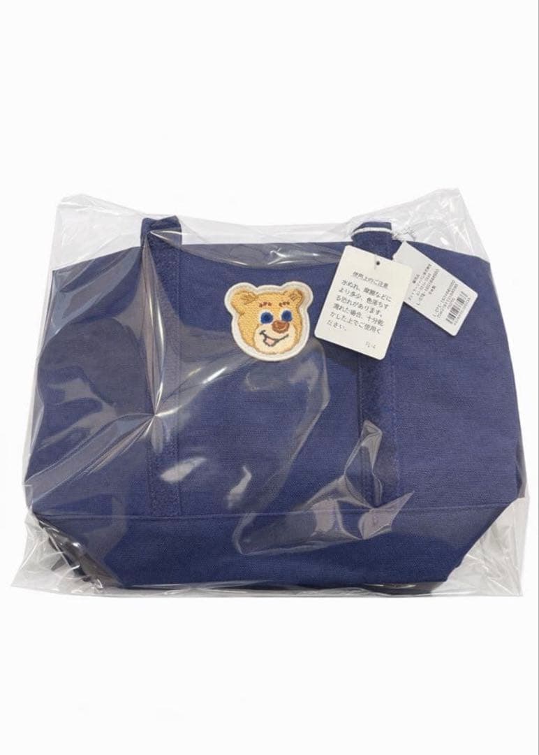 【即日発送】FEILER オールドテディワッペントートバッグ　ネイビー