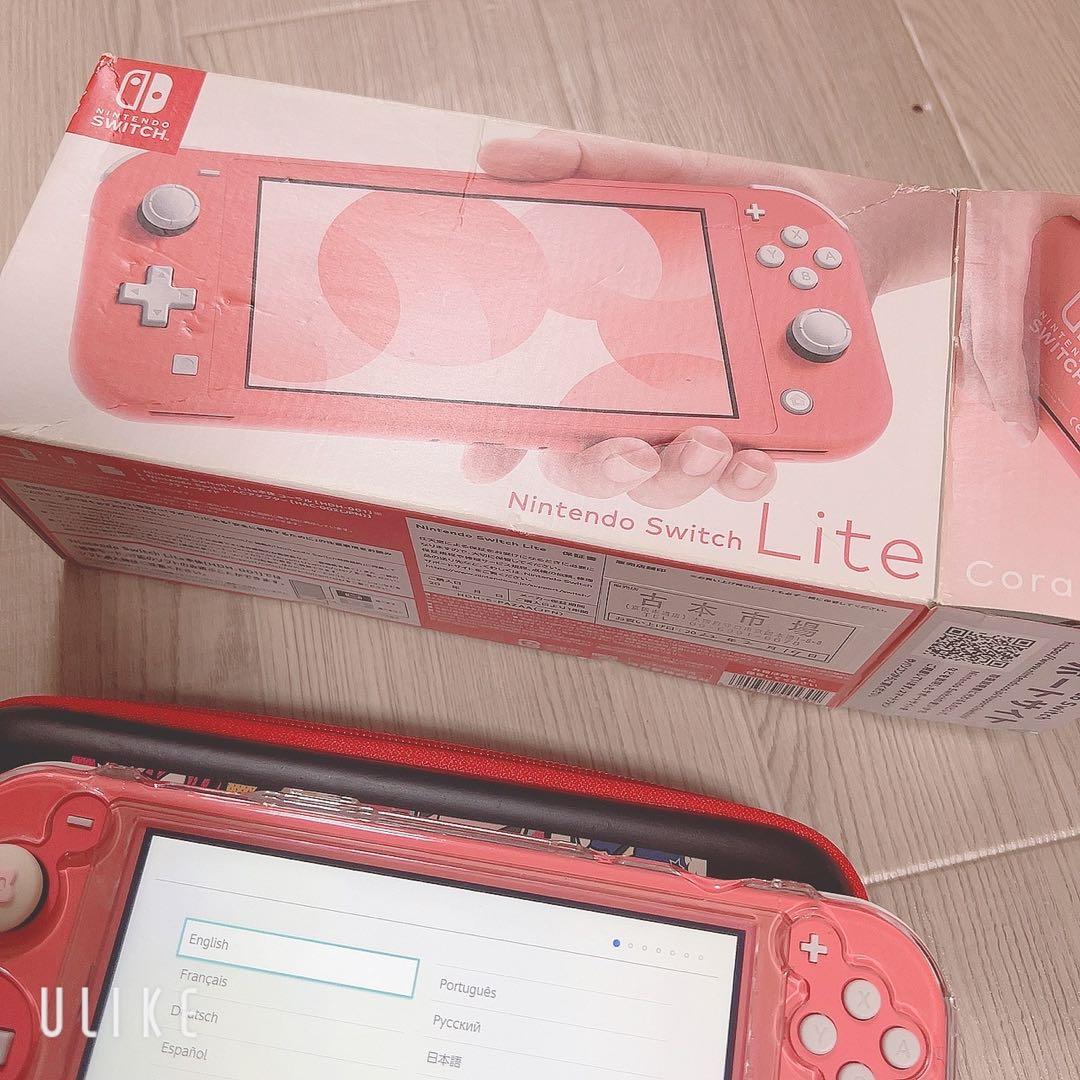 最終価格 ニンテンドースイッチ ライト ピンク 2022年製 カセット付き