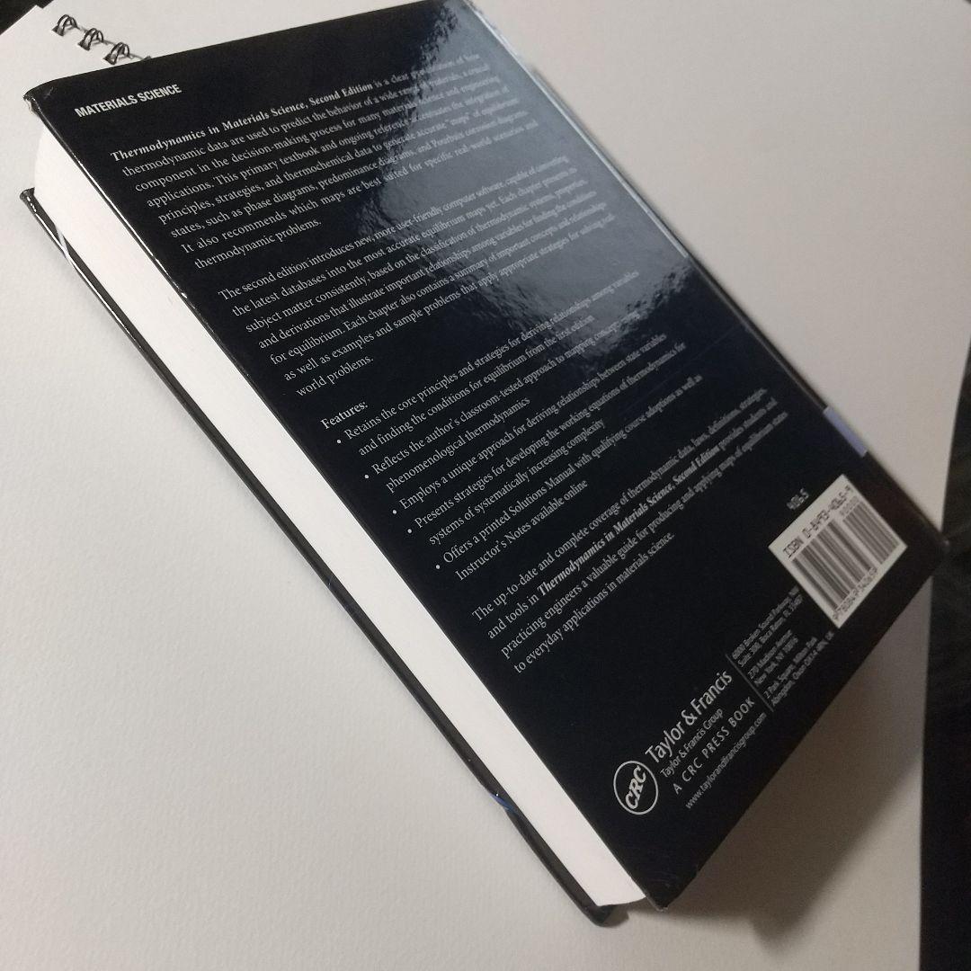 洋書 Thermodynamics in Materials Science