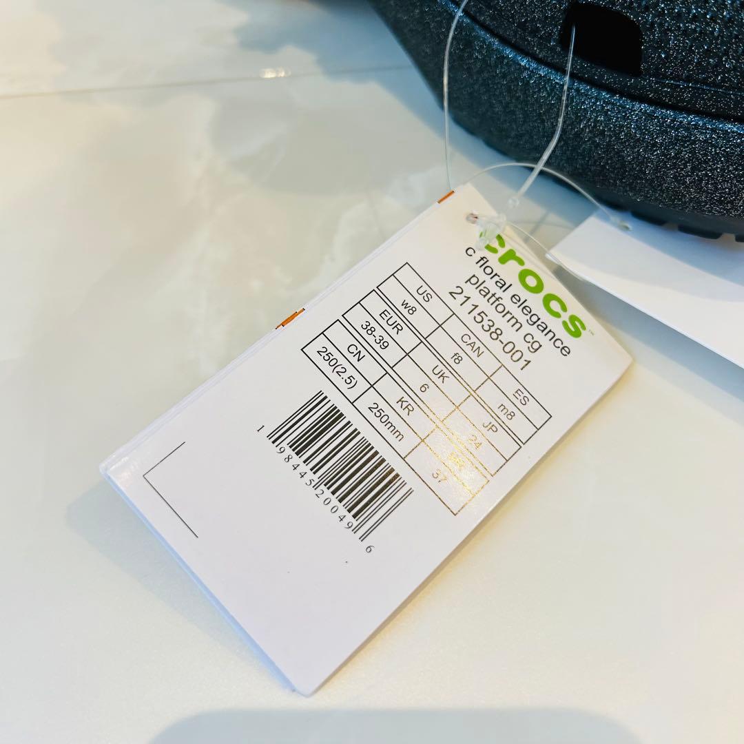 新品　未使用　クロックス　ユナイテッドアローズ　コラボ　24㎝　厚底　花　バラ