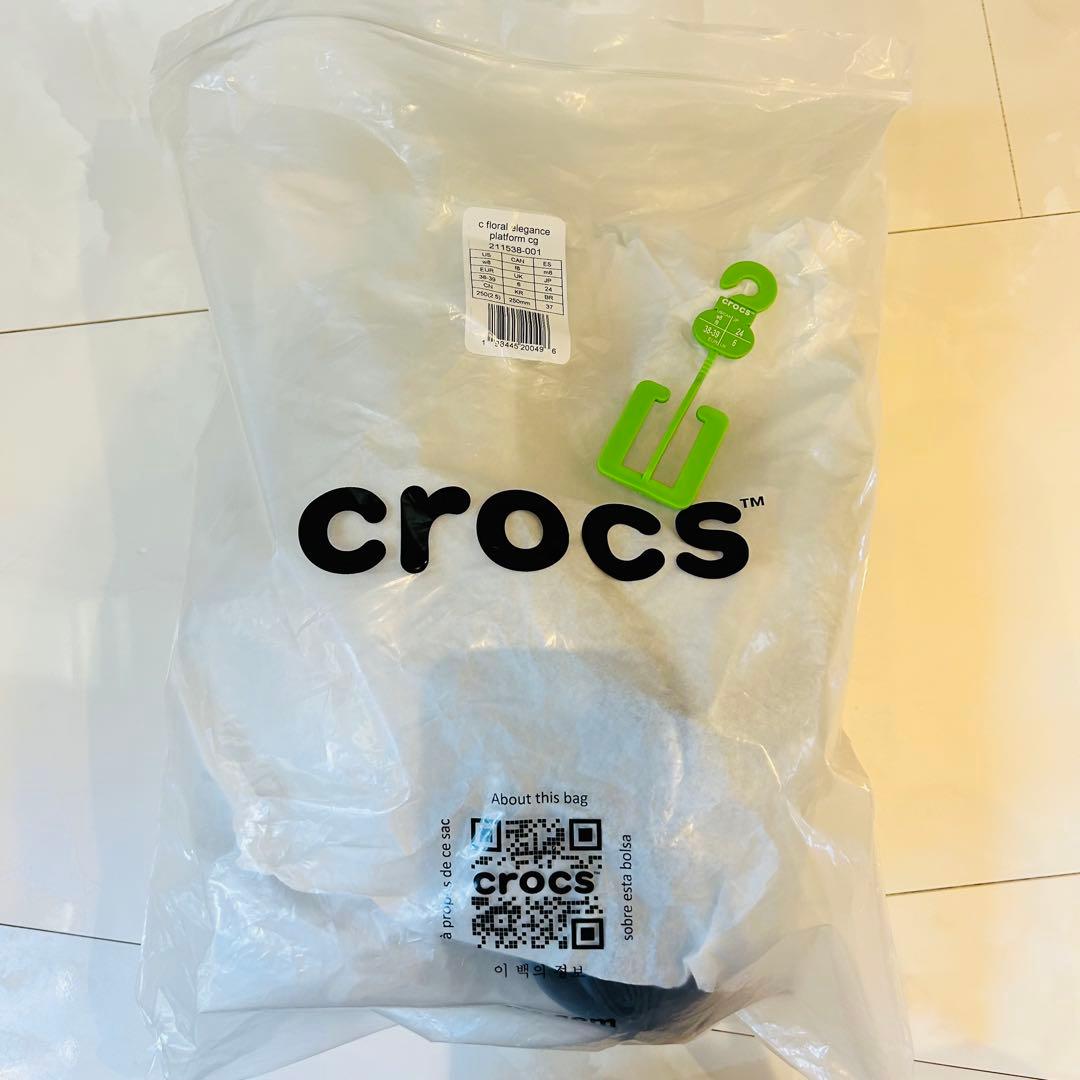 新品　未使用　クロックス　ユナイテッドアローズ　コラボ　24㎝　厚底　花　バラ