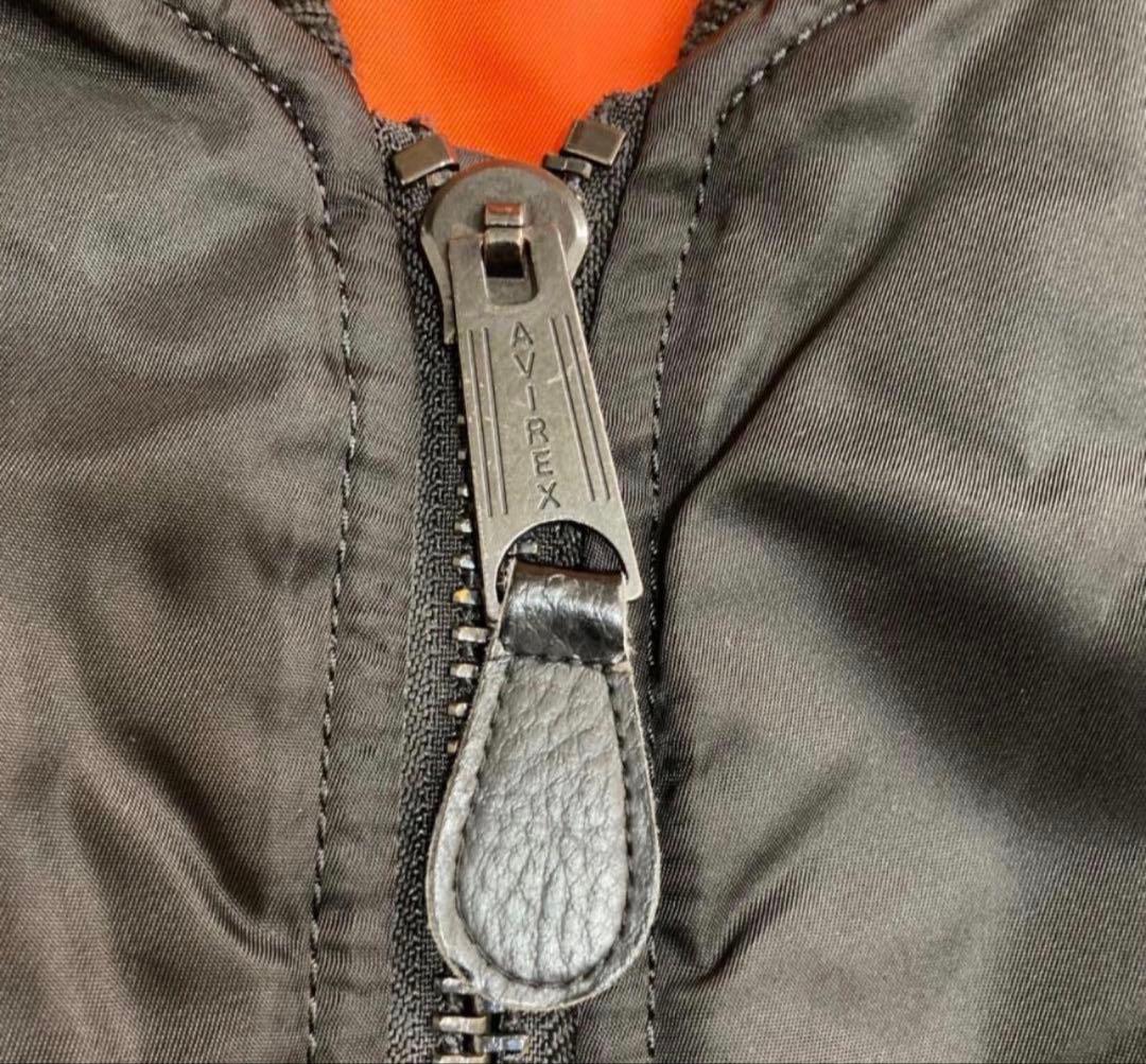 美品✨アヴィレックス ミリタリージャケット/L/ナイロン ブラック