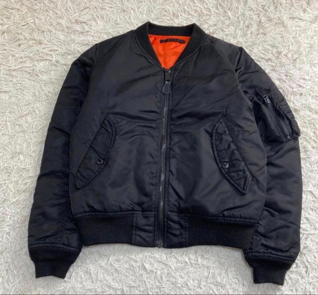 美品✨アヴィレックス ミリタリージャケット/L/ナイロン ブラック