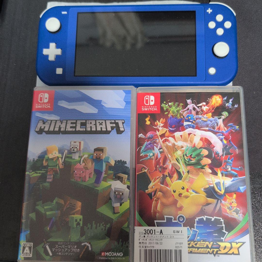 スイッチライト本体 + Minecraft + ポケモンバトル