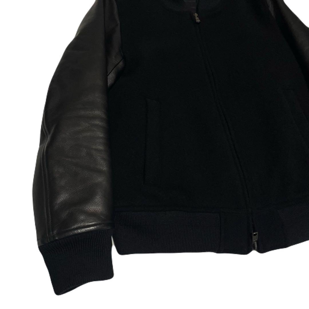 HERRINGBONE MELTON×COW HIDE JACKET