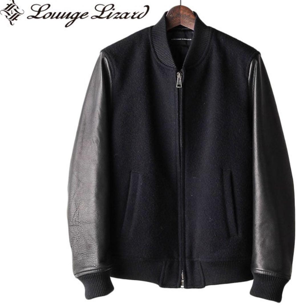 HERRINGBONE MELTON×COW HIDE JACKET