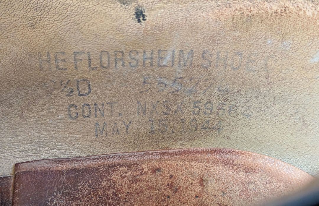 40s vintage US NAVY サービスシューズ FLORSHEIM