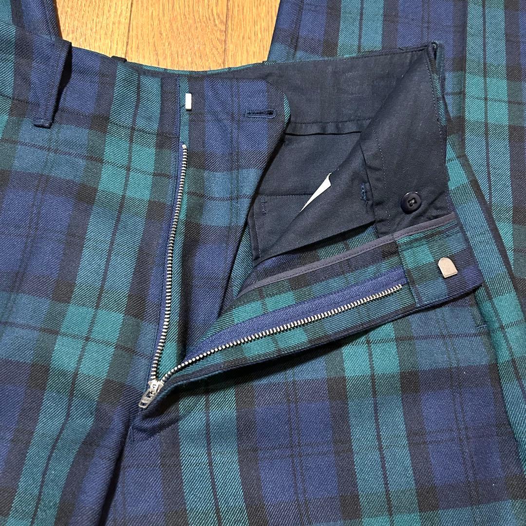 W76-股下71cm！BRITISH MADE 古着ウールスラックス BM