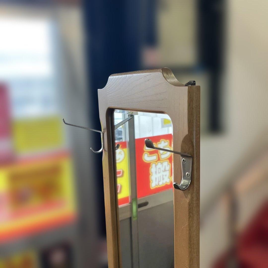 【カリモク】◆スタンドミラー◇美品◆収納付き◇ハイタイプ◆