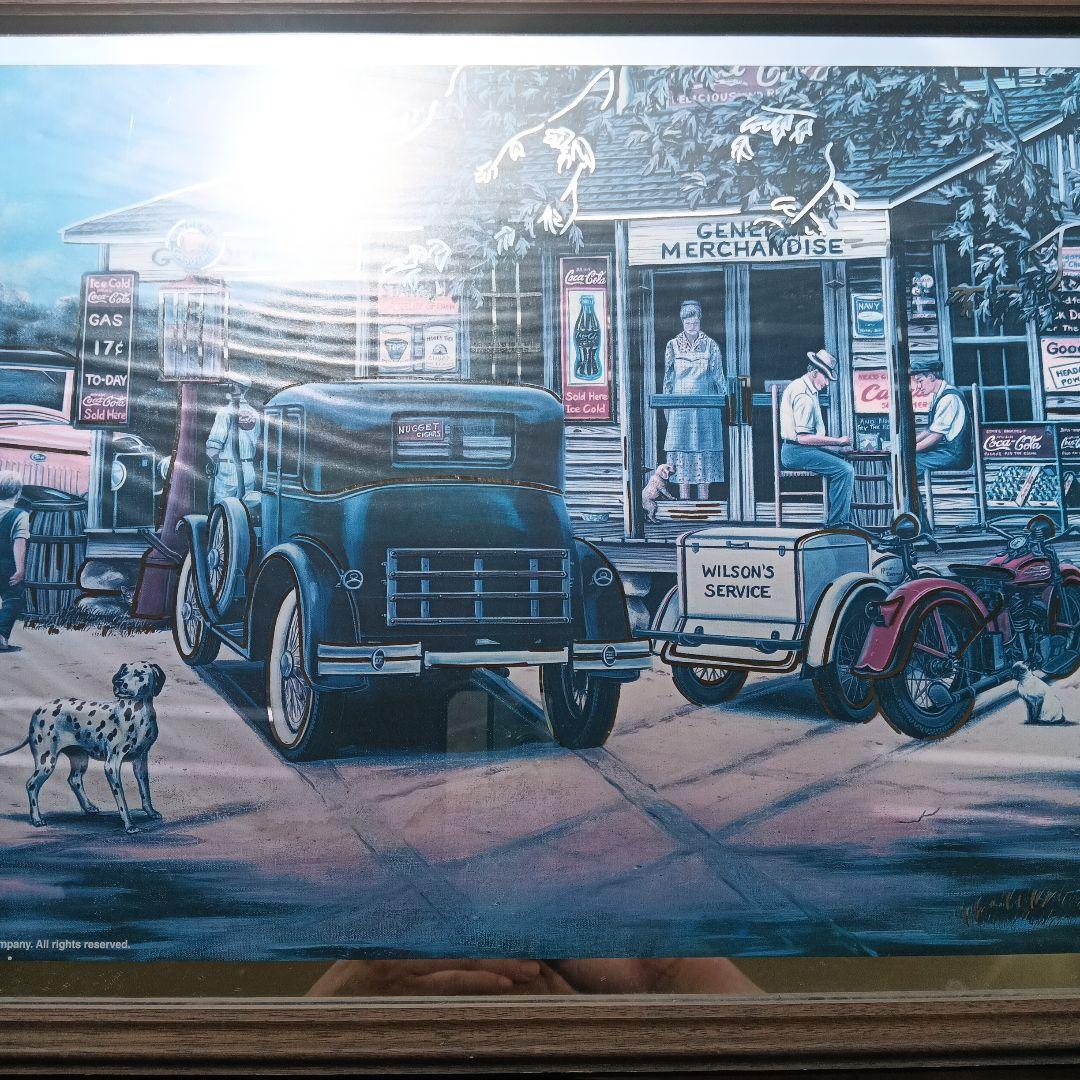 コカ・コーラ　パブミラー　ビンテージ