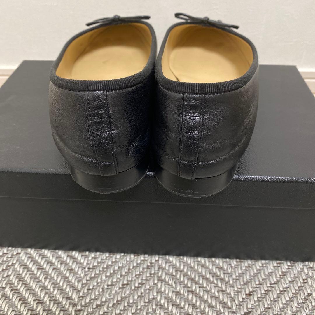 【最終お値下げ】CHANEL ブラック バレエシューズ 38.5 箱付き