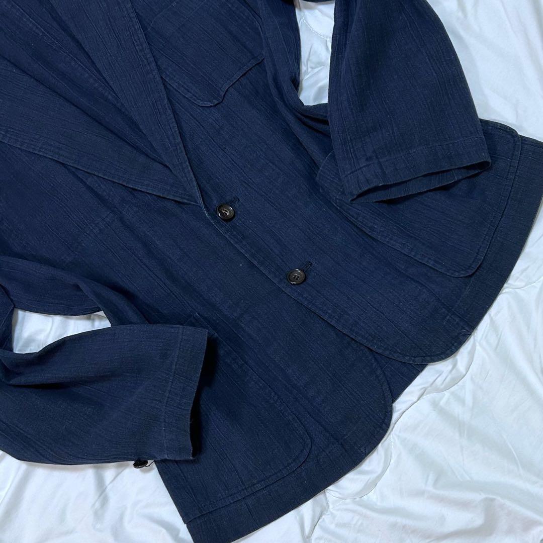 希少 COMME des GARCONS HOMME 藍染めテーラードジャケット