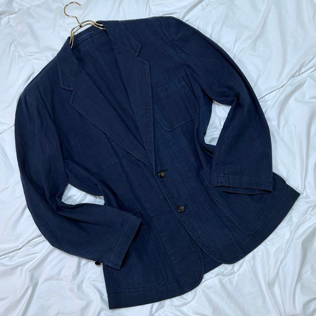 希少 COMME des GARCONS HOMME 藍染めテーラードジャケット