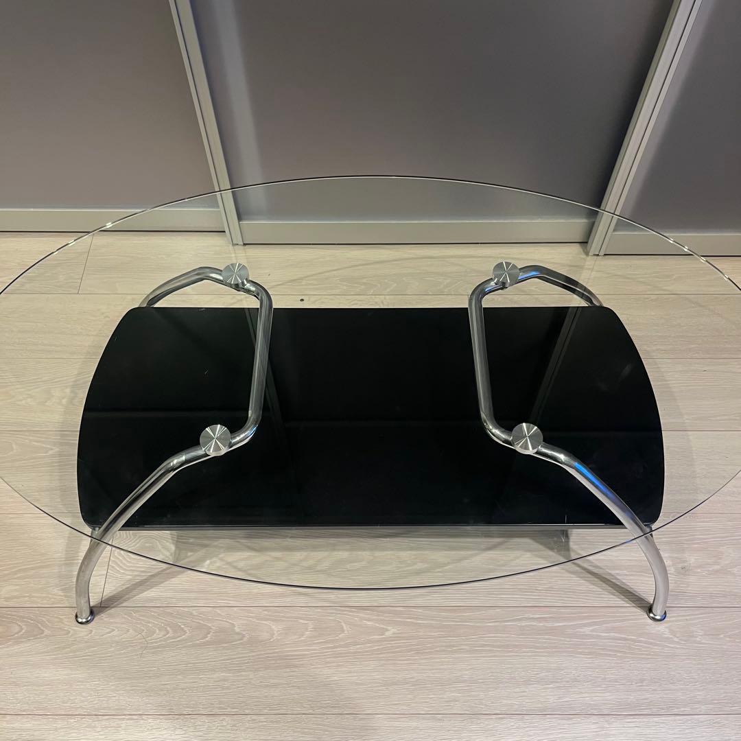 ニトリ　ガラス　テーブル　ローテーブル