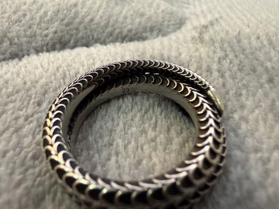 GUCCI シルバー 蛇リング サイズ23