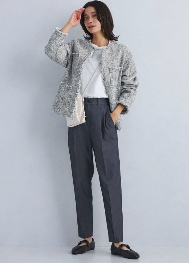 green label relaxingミックスツイードライク ジャケット