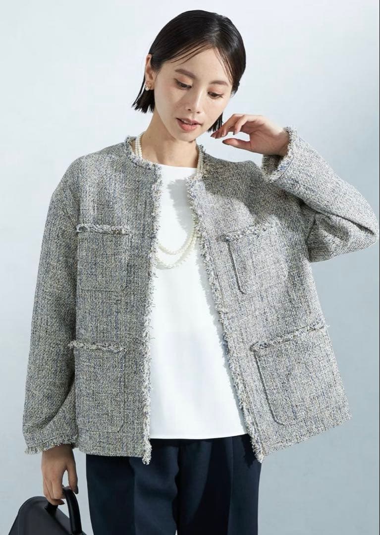 green label relaxingミックスツイードライク ジャケット