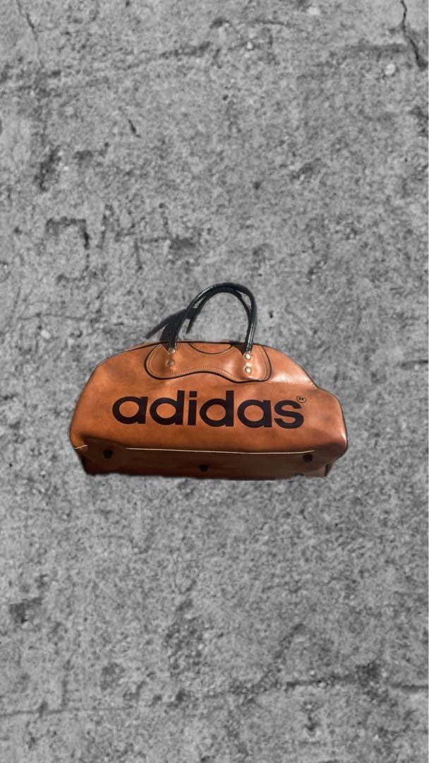 adidas archive vintage ミニボストンバックレザー　70s