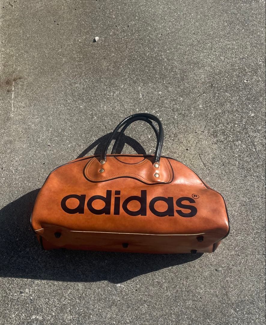 adidas archive vintage ミニボストンバックレザー　70s