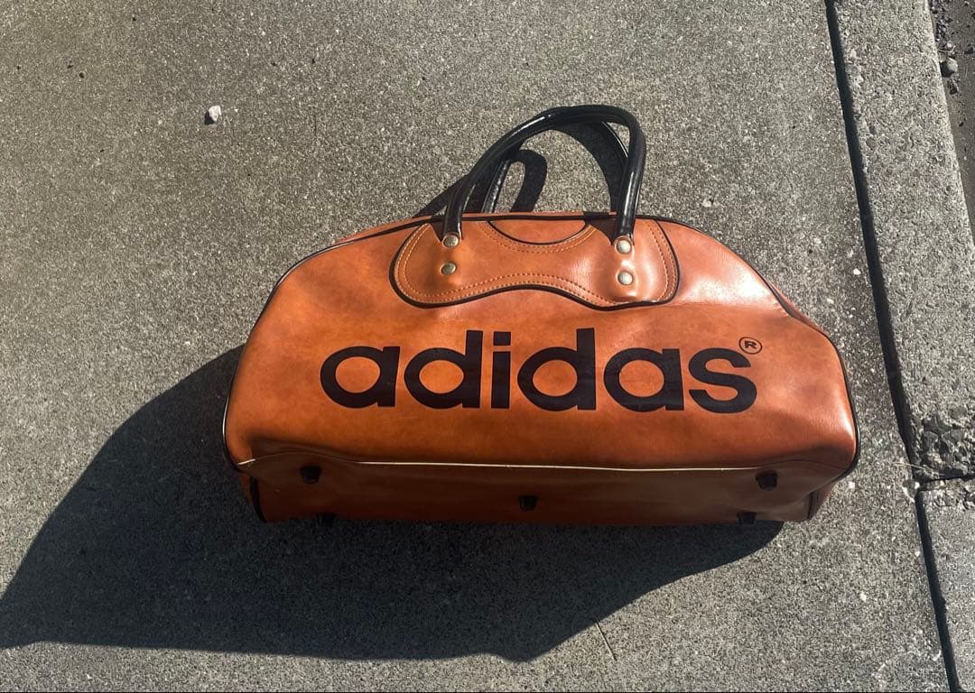 adidas archive vintage ミニボストンバックレザー　70s