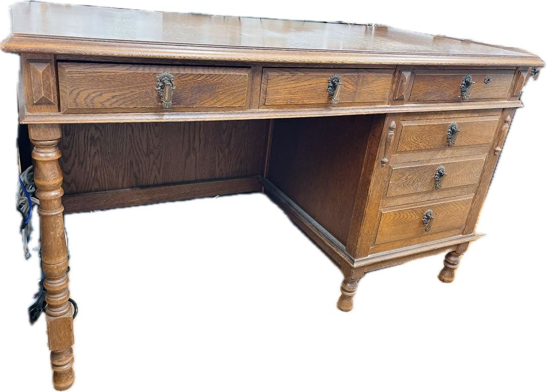 クラシック文机 6引き出し