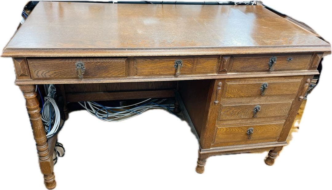 クラシック文机 6引き出し