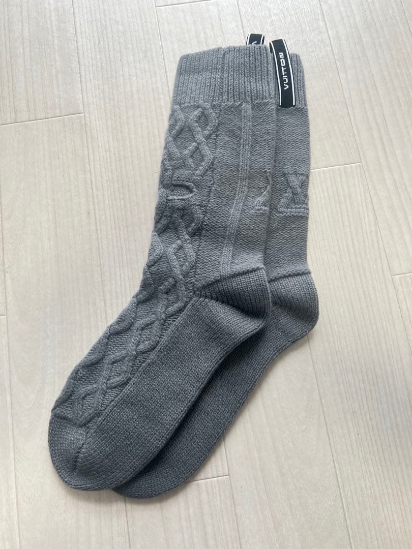 Louis Vuitton ケーブル編みソックス 2足セット 未使用　Sサイズ