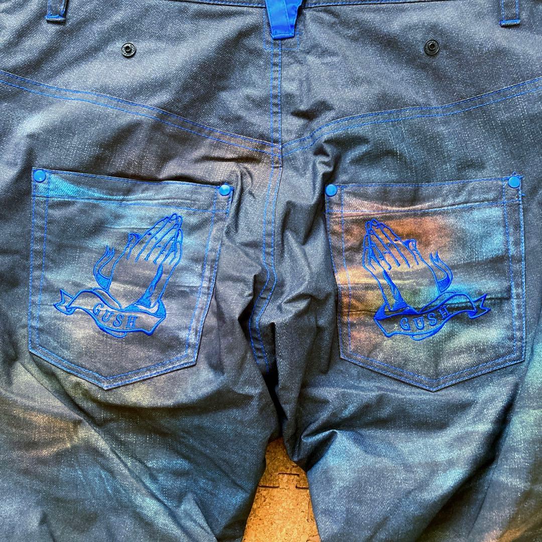 【未使用】ガッシュ GUSH パンツ スノボウェア スノボー スキーXSメンズ黒