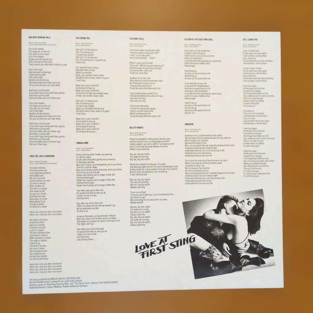 スコーピオンズ／禁断の刺青【見本盤】レコード