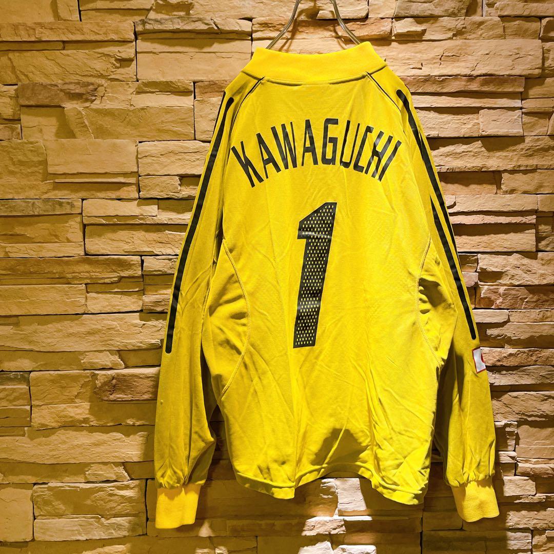 【希少】y2k/adidas×日本代表/長袖ユニフォーム/#1川口能活/GK/L
